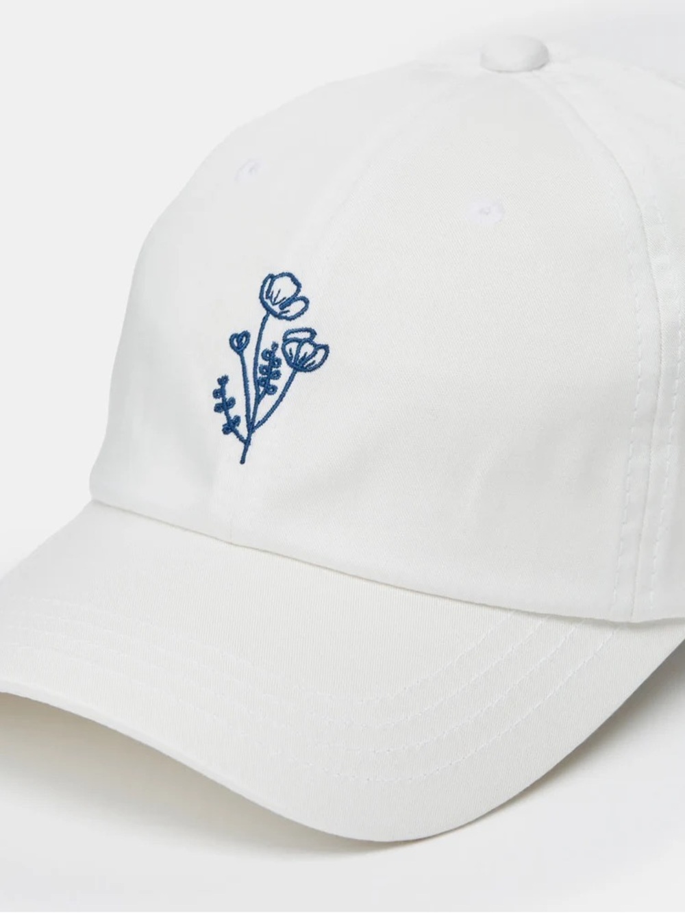Tentree Flower Embroidery Peak Hat
